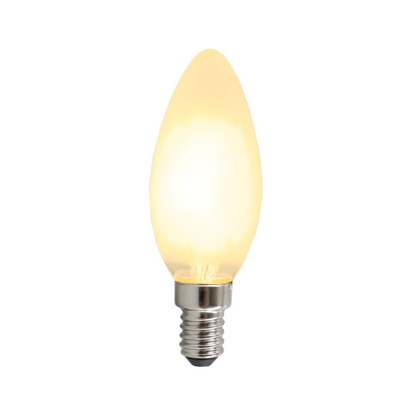 Stmievateľná E14 Olucia LED sviečka, 3W, biele sklo, 2700k Stmievateľná E14 Olucia LED sviečka, 3W, biele sklo, 2700k