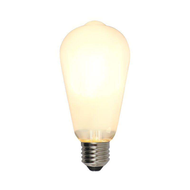 Stmievateľná LED žiarovka E27 Olucia Edison, ST58, 5W, biele sklo, 2700k Stmievateľná LED žiarovka E27 Olucia Edison, ST58, 5W, biele sklo, 2700k