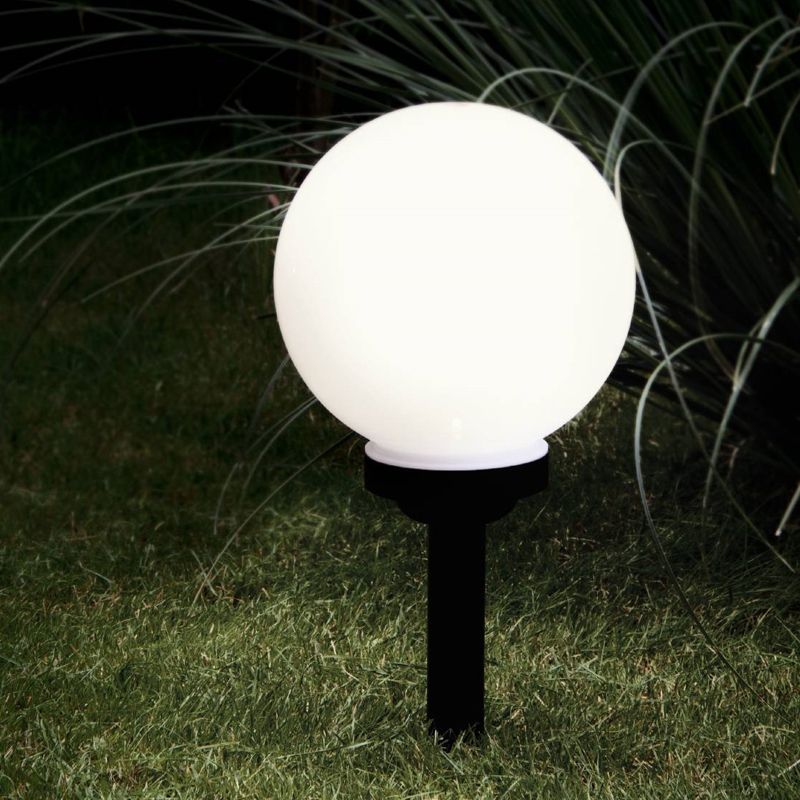 Plastové zapichovacie svietidlo čierne, Zora, 0,5 W, LED 3000 K, IP44, s vypínačom