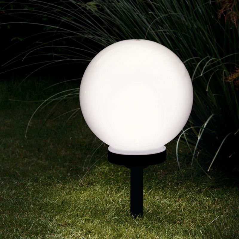 Plastové zapichovacie svietidlo čierne, Zora, 0,5 W, LED 3000 K, IP44, s vypínačom