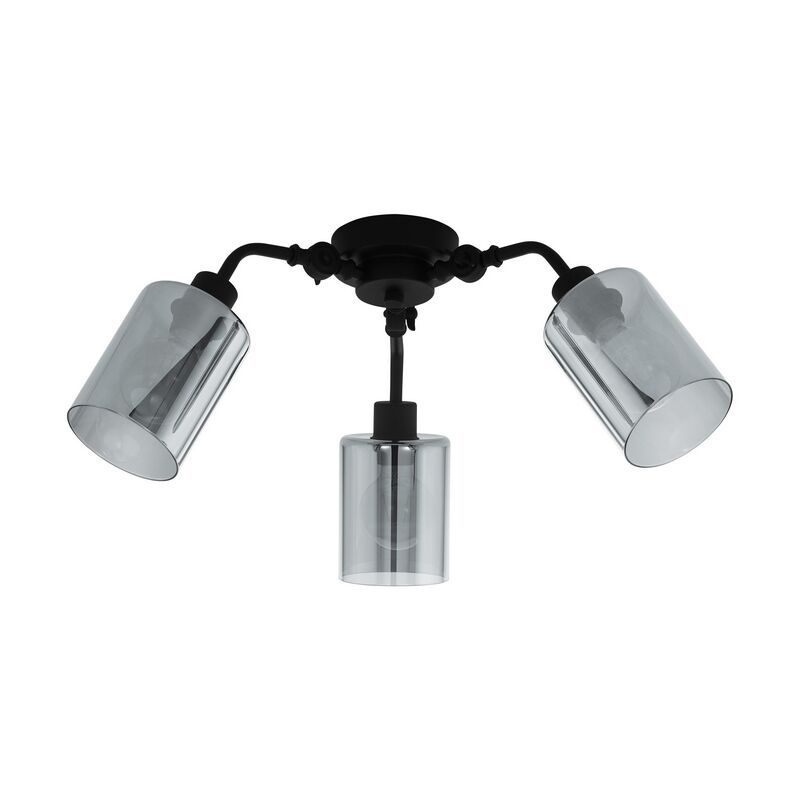 Oceľová moderná stropná lampa čierna, Paola Oceľová moderná stropná lampa čierna, Paola