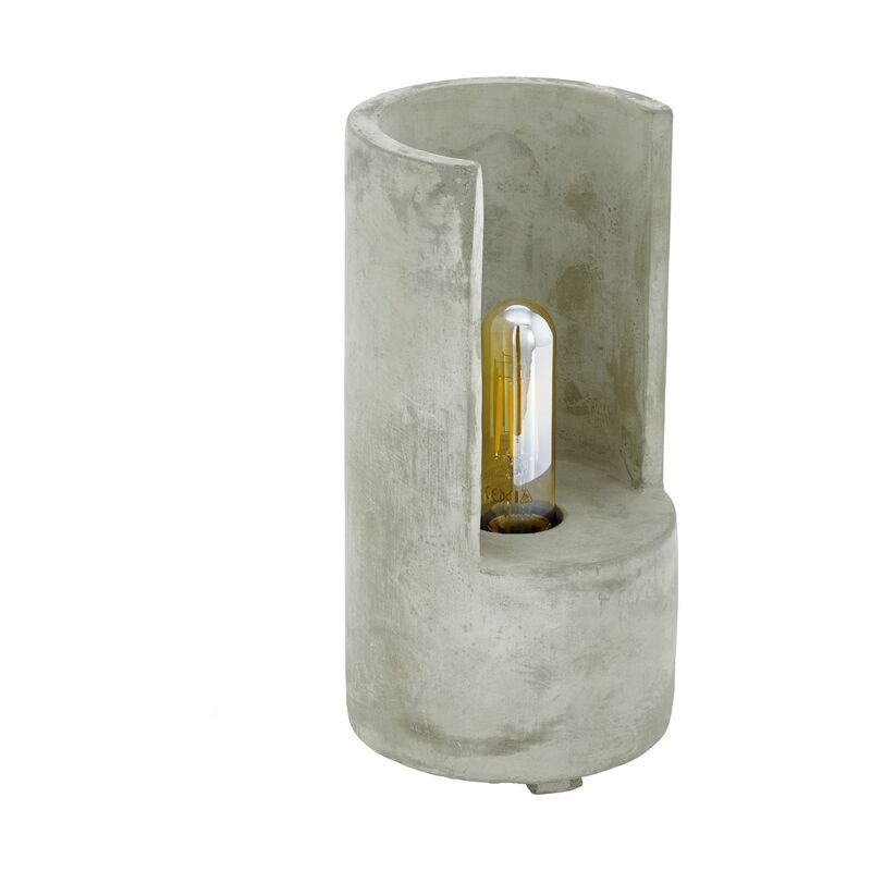 Betónová stolová lampa sivá, Elmas, s vypínačom Betónová stolová lampa sivá, Elmas, s vypínačom