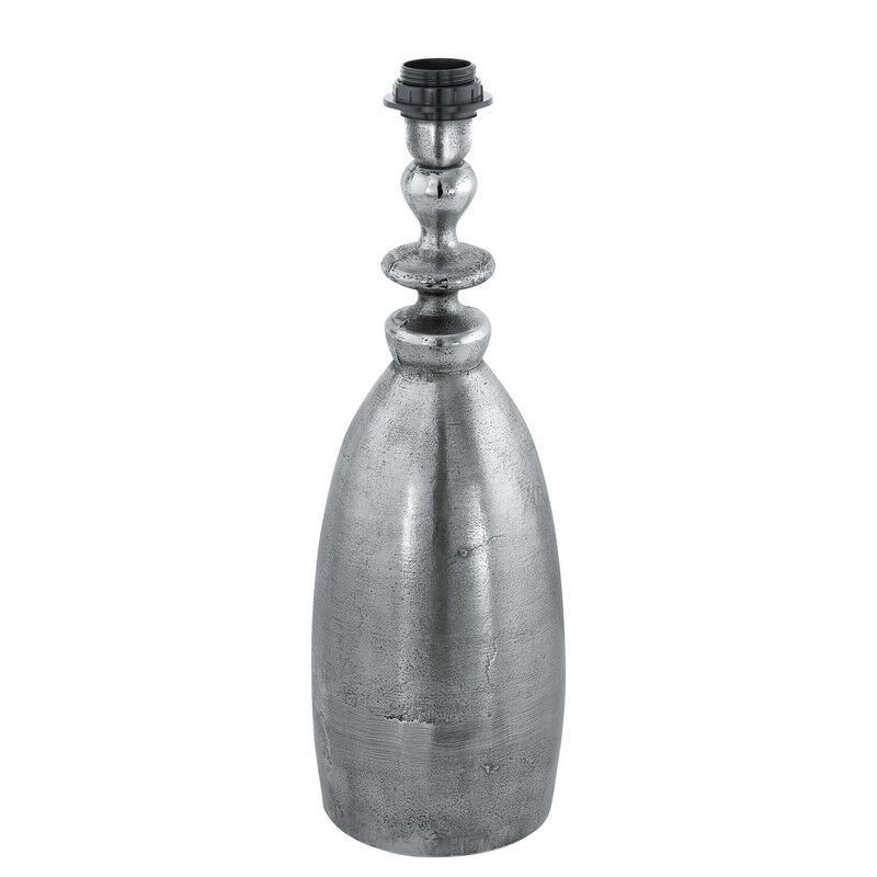 Hliníková retro stolová lampa niklová, Abdel, s vypínačom