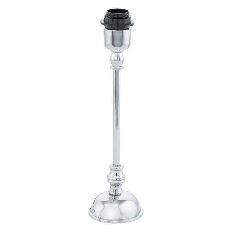 Hliníková vintage stolová lampa bez tienidla niklová, Mason, s vypínačom