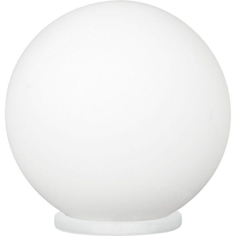 Sklenená stolová lampa strieborná, Dave, s vypínačom