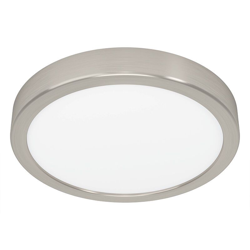Plastová stropná lampa niklová, Geraldo, 17 W, LED 3000 K