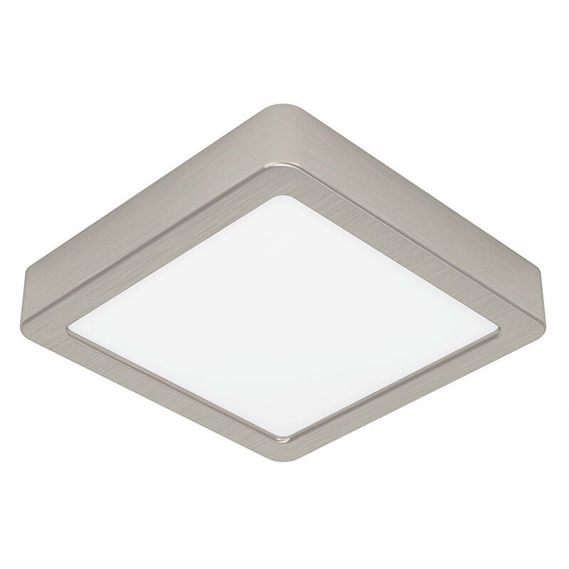 Plastová stropná lampa niklová, Geraldo, 11 W, LED 3000 K