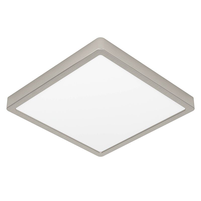 Plastová stropná lampa niklová, Geraldo, 20,5 W, LED 3000 K Plastová stropná lampa niklová, Geraldo, 20,5 W, LED 3000 K