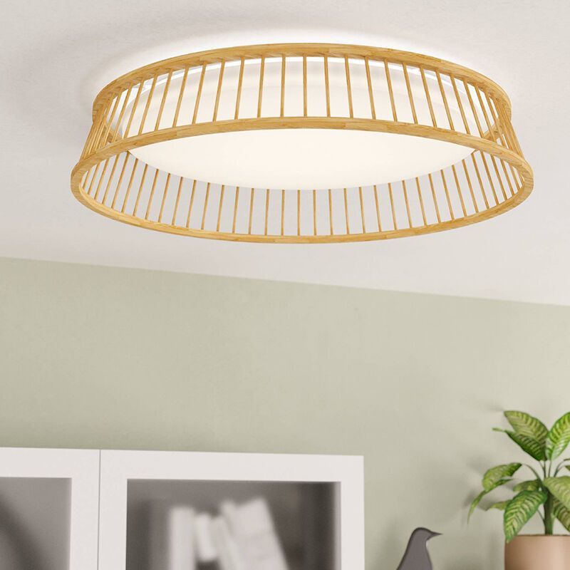 Drevená stropná lampa rustikálna, Jolene, 20 W, LED 3000 K