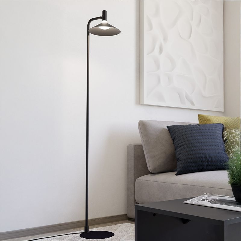 Oceľová moderná stojaca lampa čierna, Phuong, 7,5 W, LED RGBW