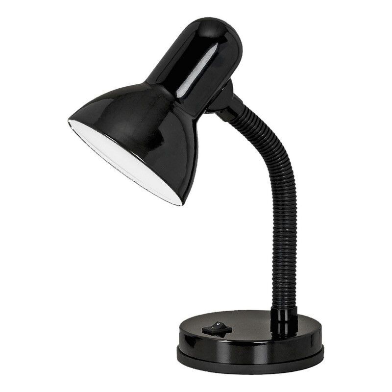 Plastová lampa na písací stôl čierna, Granza, s vypínačom Plastová lampa na písací stôl čierna, Granza, s vypínačom