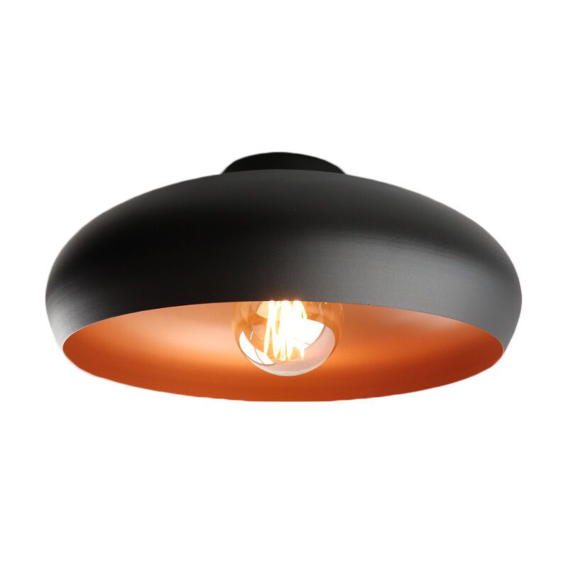 Kovová industriálna stropná lampa medená, Egine