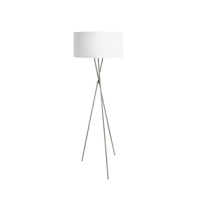 Textílná moderná stojaca lampa so statívom biela, Anuschka, s vypínačom Textílná moderná stojaca lampa so statívom biela, Anuschka, s vypínačom
