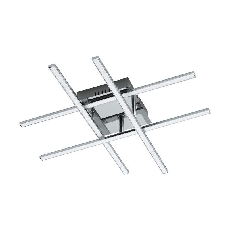 Oceľové moderné stropné svietidlo chrómové, Arantxa, 24 W, LED 3000 K