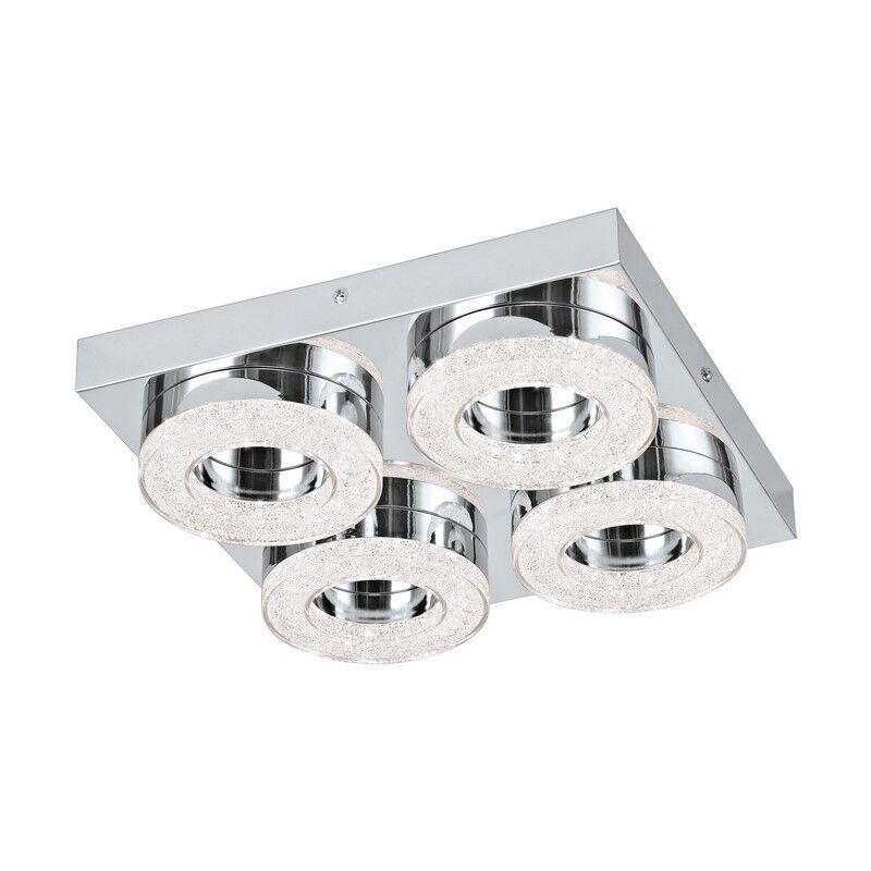 Plastové moderné nástenné svietidlo chrómové, Arjo, 4 W, LED 3000 K