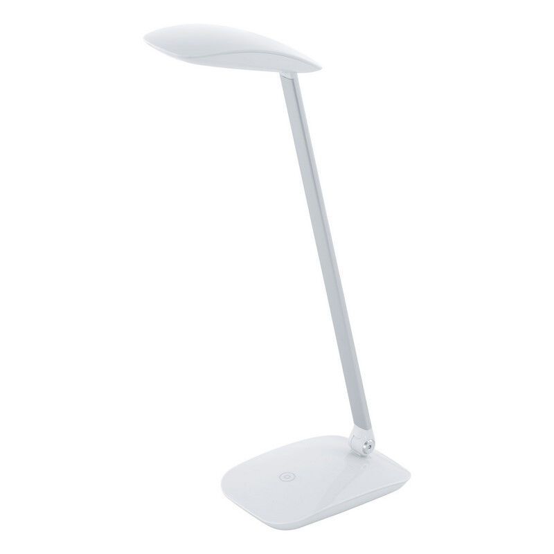 Plastová moderná lampa na písací stôl biela, Arslan, 5 W, LED 4000 K, s dotykovým stmievačom