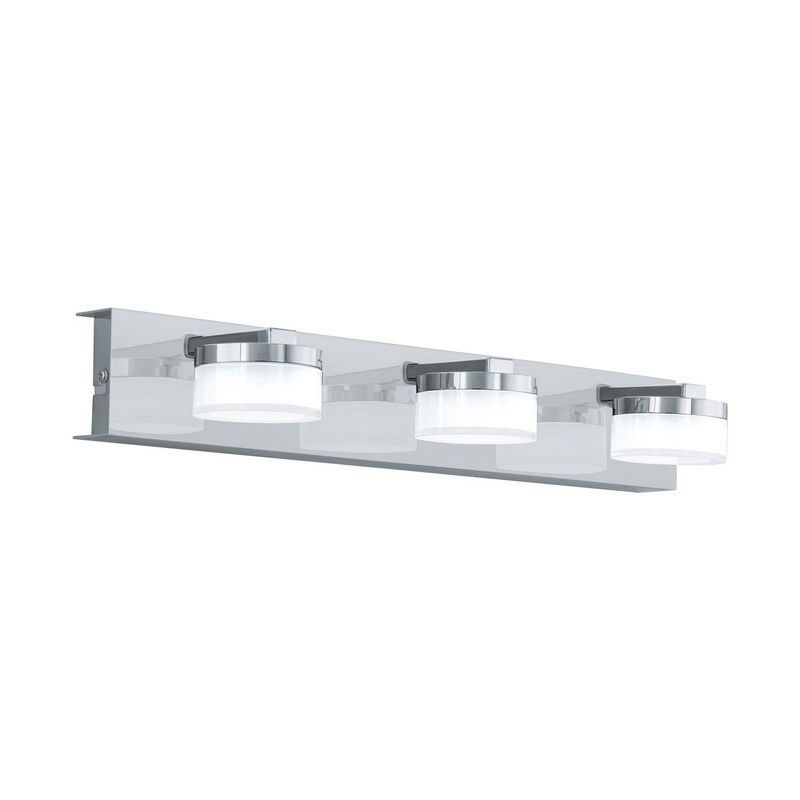 Plastové moderné nástenné svietidlo chrómové, Busra, 7 W, LED 3000 K, IP44