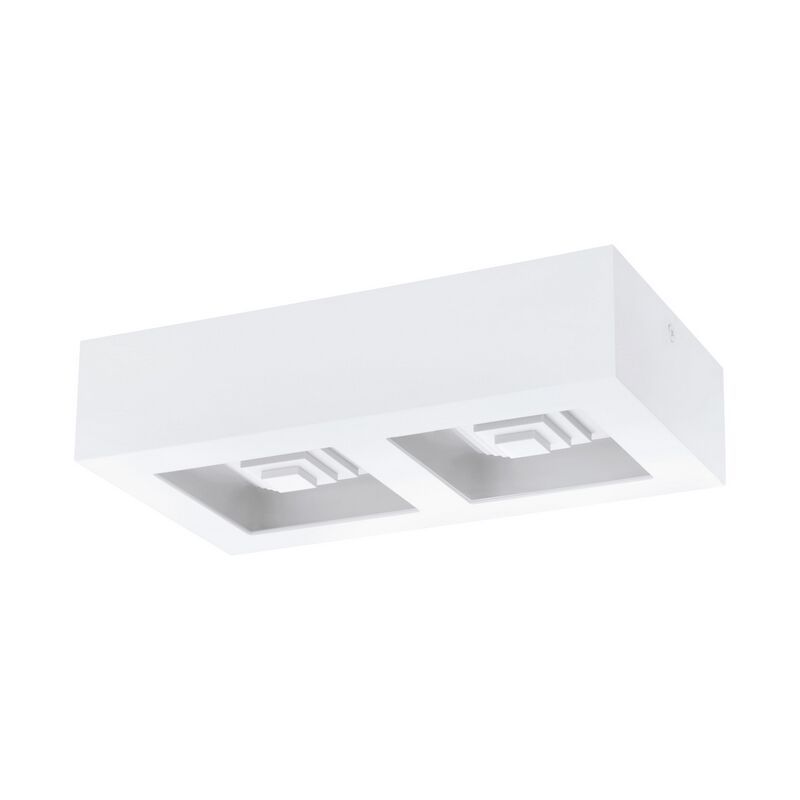 Oceľová moderná stropná lampa biela, Olger, 6 W, LED 3000 K