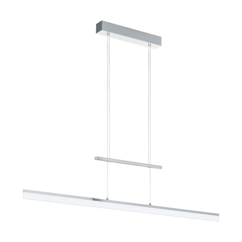 Plastové moderné visiace svietidlo chrómové, Cassandra, 13 W, LED 3000 K
