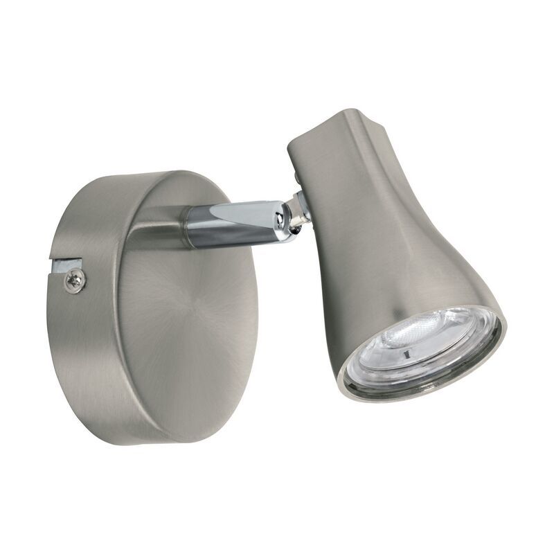 Plastové stropné bodové svetlo niklové, Verona, 3 W, LED 3000 K