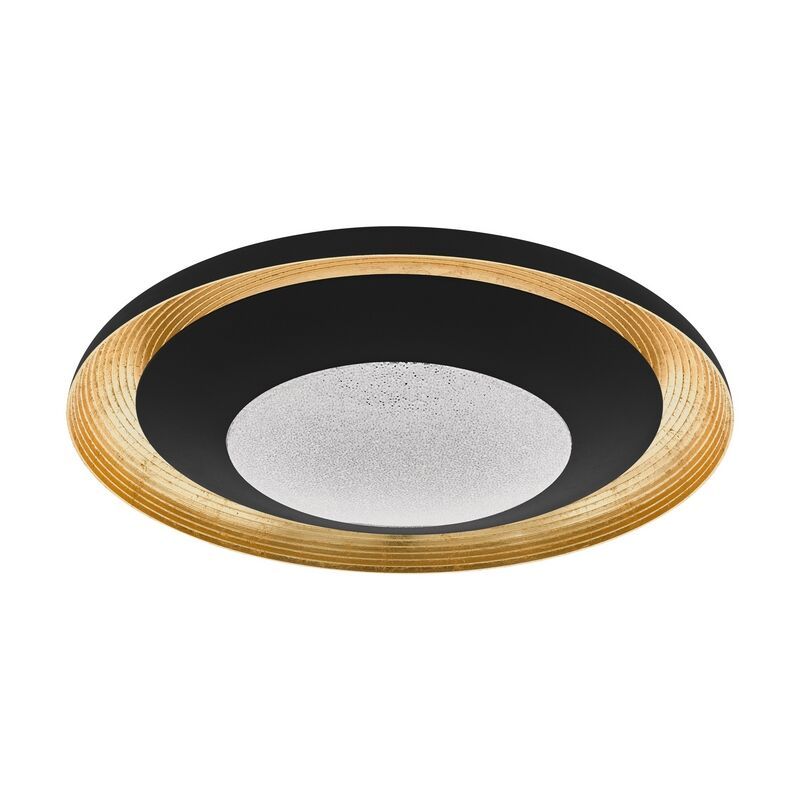 Plastová moderná stropná lampa čierna, Maddy, 24 W, LED RGBW