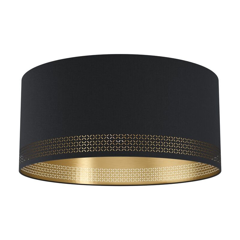 Oceľová moderná stropná lampa čierna, Niko