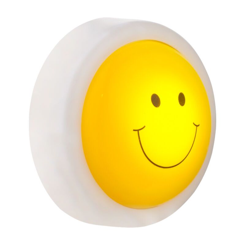 Plastová nočná lampa do detskej izby žltá, Ather, 1 W, LED 6500 K