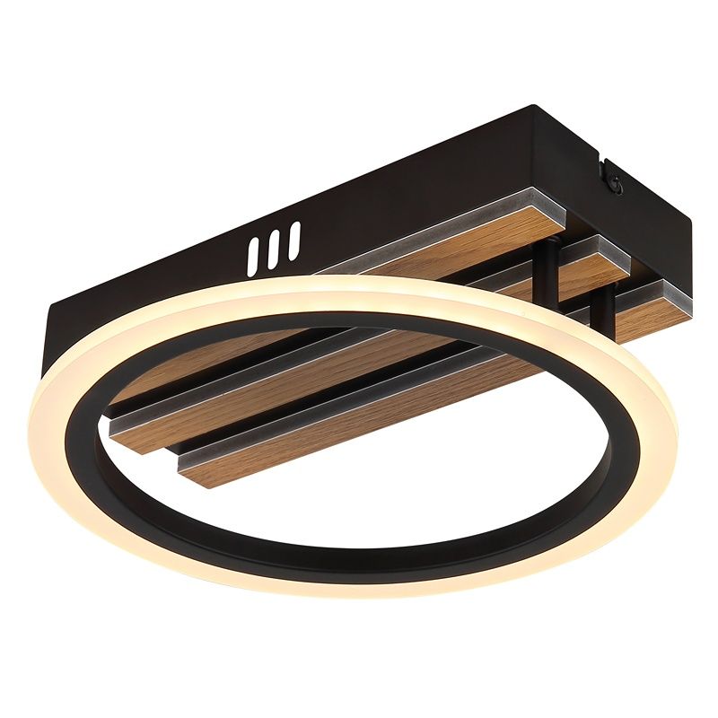 Kovové dizajnové stropné svietidlo čierne, Benedicte, 10 W, LED white switch