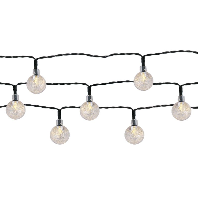 Solárne záhradné osvetlenie so šnúrou 30 LED teplá biela