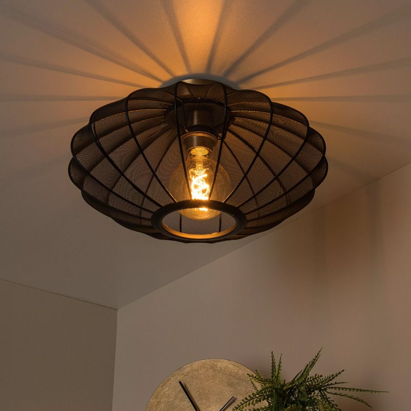 Čierna stropná lampa moderná, Corina