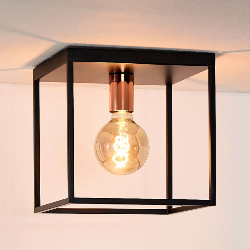 Čierna stropná lampa moderná, Arthur