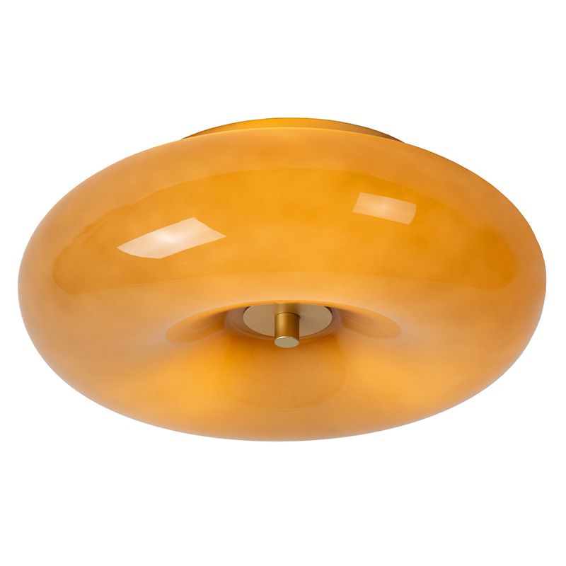 Taupeová stropná lampa retro, Sentino