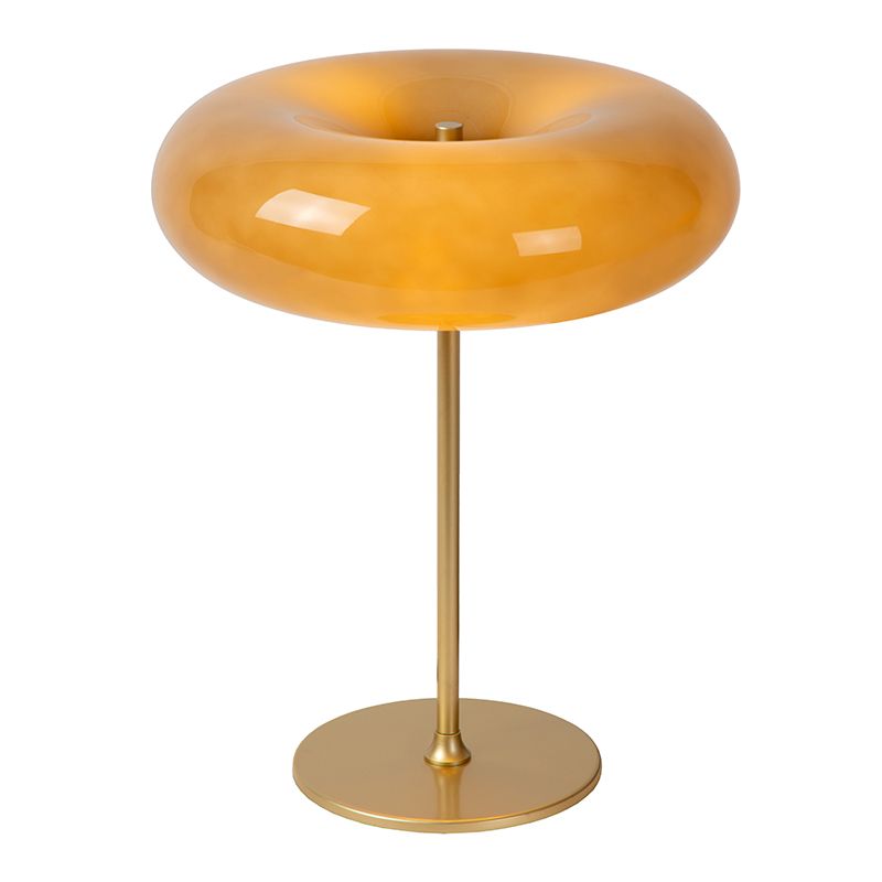 Taupeová stolová lampa retro, Sentino, s vypínačom