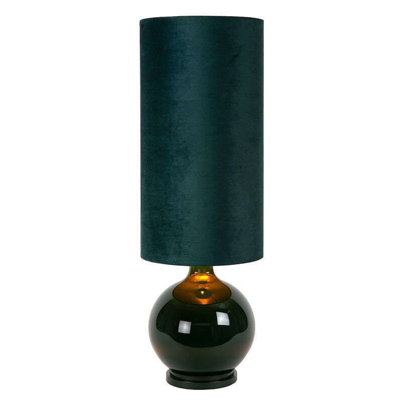 Zelená stojaca lampa retro, Esterad, s vypínačom