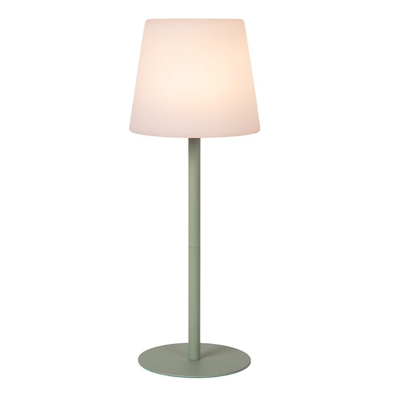 Zelené nabíjateľné vonkajšie svietidlo na stôl moderné, Tyon, 2 W, LED 2700 K, IP65, s dotykovým stmievačom