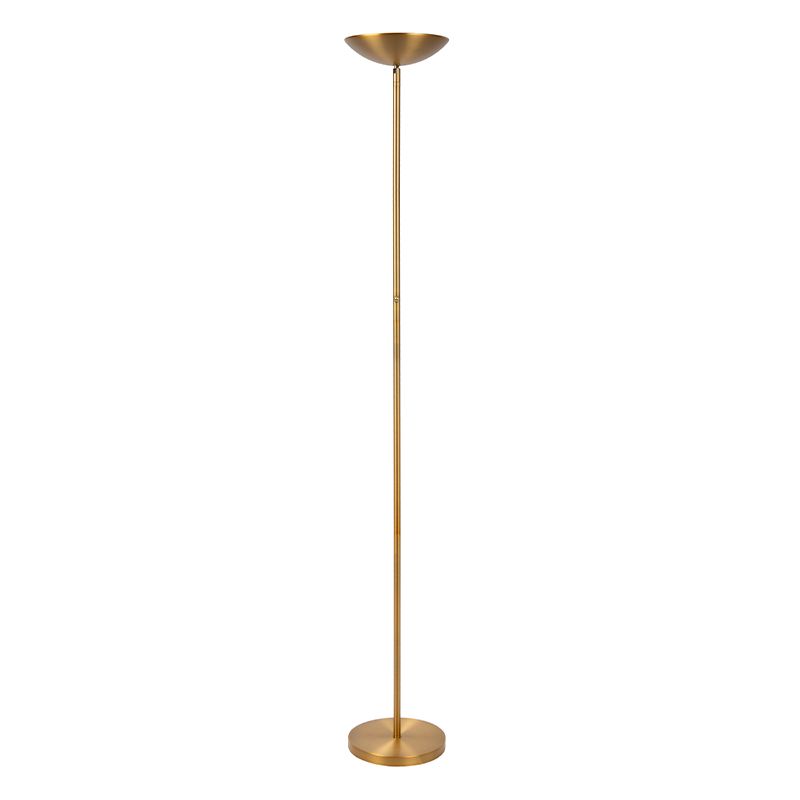 Mosadzná stojaca lampa na čítanie moderná, Zenith, 20 W, LED 3000 K, s dotykovým stmievačom Mosadzná stojaca lampa na čítanie moderná, Zenith, 20 W, LED 3000 K, s dotykovým stmievačom