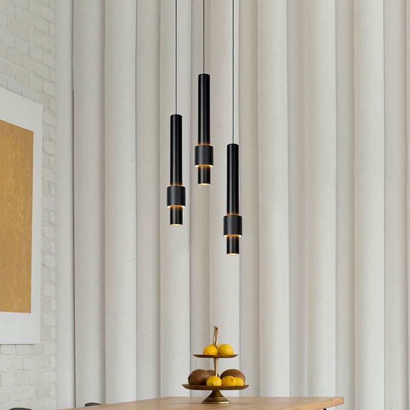 Čierne visiace svietidlo moderné, Margary, 4 W, LED 2700 K