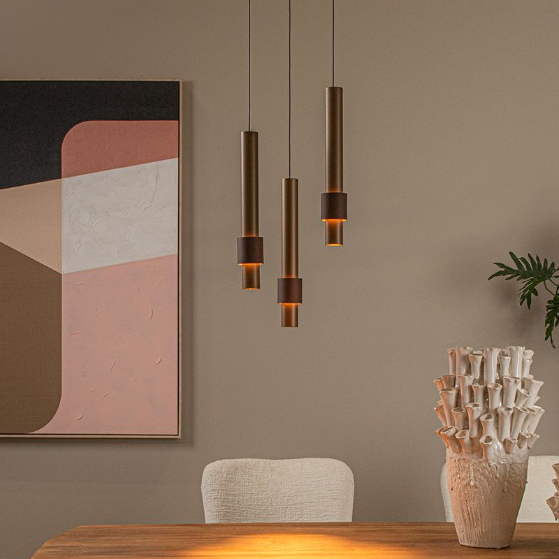 Hnedé visiace svietidlo moderné, Margary, 4 W, LED 2700 K