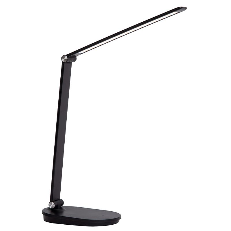 Čierna lampa na písací stôl moderná, Aldwin, 8 W, LED nastaviteľný od teplej po studenú bielu, s dotykovým stmievačom Čierna lampa na písací stôl moderná, Aldwin, 8 W, LED nastaviteľný od teplej po studenú bielu, s dotykovým stmievačom
