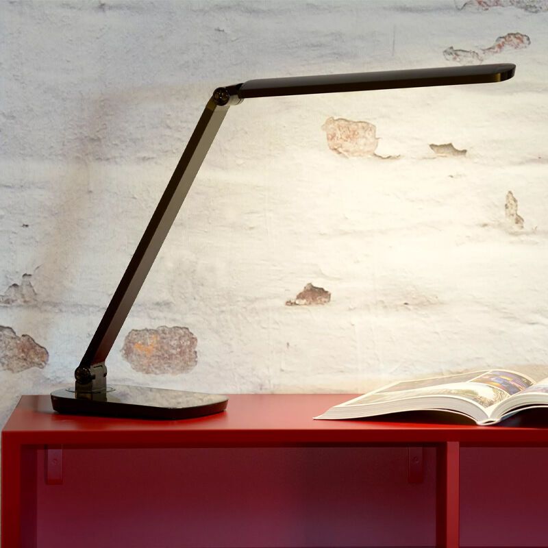 Čierna lampa na písací stôl moderná, Vario, 8 W, LED 2700 K