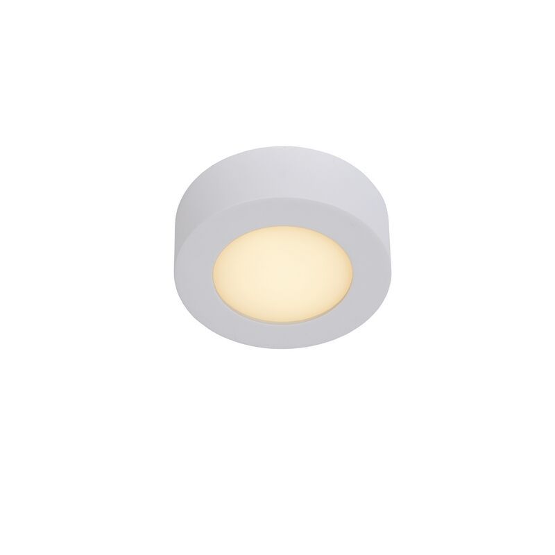 Biela stropná lampa moderná, Brice, 8 W, LED 3000 K, IP44