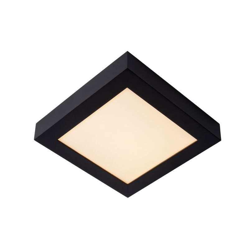 Čierna stropná lampa moderná, Brice, 22 W, LED 3000 K, IP44