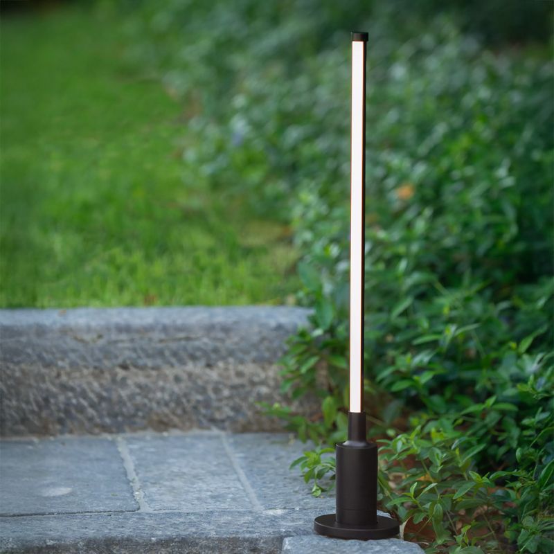Čierne zapichovacie svietidlo moderné, Lornex, 6 W, LED 3000 K, IP54