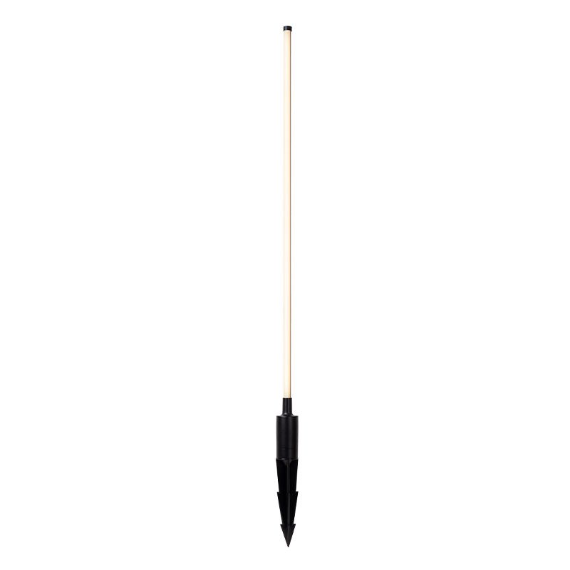 Čierne zapichovacie svietidlo moderné, Lornex, 6 W, LED 3000 K, IP54
