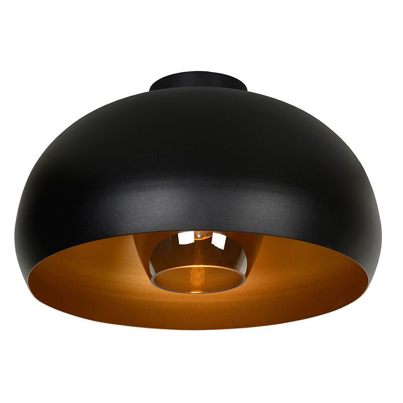 Čierna stropná lampa retro, Sharan