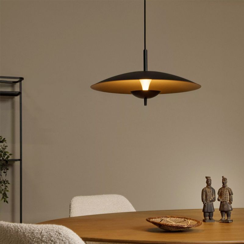 Čierne visiace svietidlo vintage, Vulcan, 9 W, LED 3000 K Čierne visiace svietidlo vintage, Vulcan, 9 W, LED 3000 K