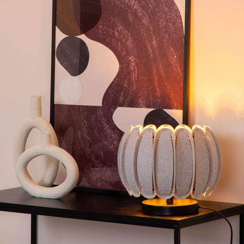 Sivá stolová lampa moderná, Spencer, s vypínačom Sivá stolová lampa moderná, Spencer, s vypínačom