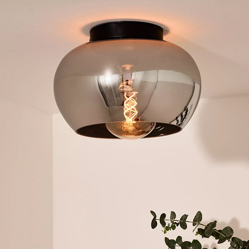 Sivá stropná lampa moderná, Judi