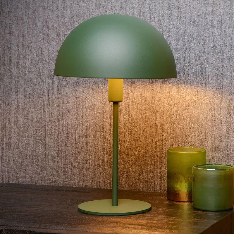 Zelená stolová lampa moderná, Siemon, s vypínačom