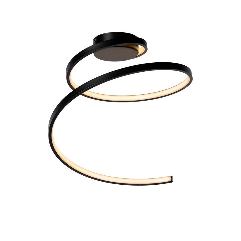 Čierna stropná lampa moderná, Maxence, 24 W, LED 3000 K